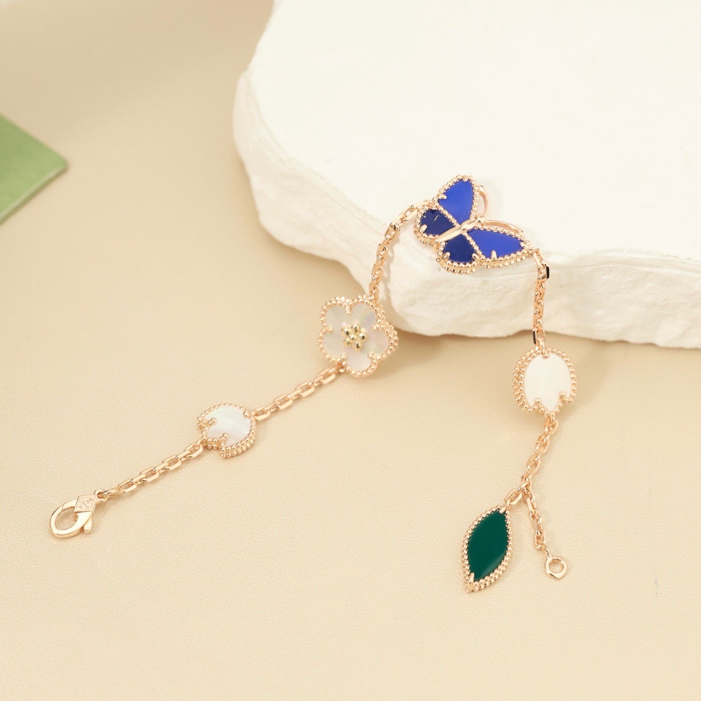 [Lumi Jewellery]LUCKY SPRING BUTTERFLY 5 MOTIF BRACELET