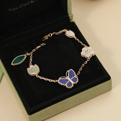 [Lumi Jewellery]LUCKY SPRING BUTTERFLY 5 MOTIF BRACELET