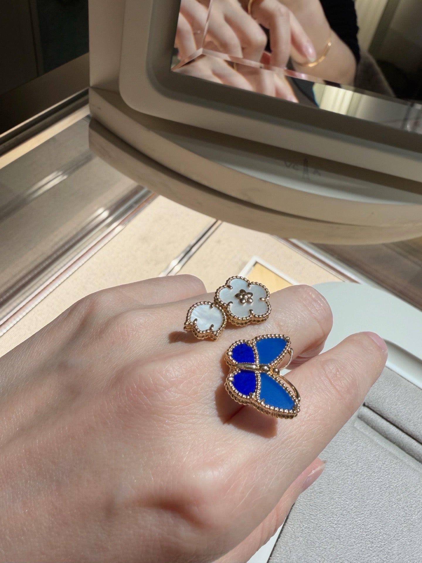 [Lumi Jewellery]LUCKY SPRING BUTTERFLY OPEN-FACE RINGS