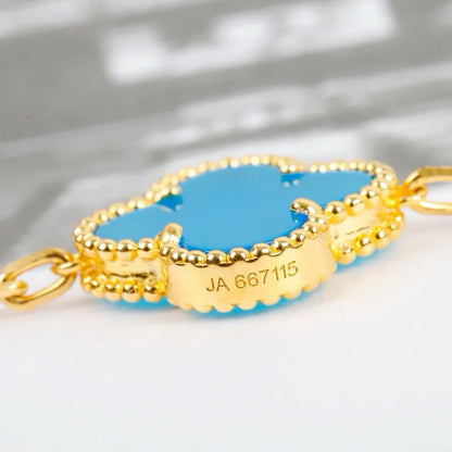 [Lumi Jewellery] CLOVER 5 MOTIF TURQUOISE BRACELET COLLECTION
