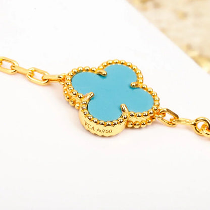 [Lumi Jewellery] CLOVER 5 MOTIF TURQUOISE BRACELET COLLECTION