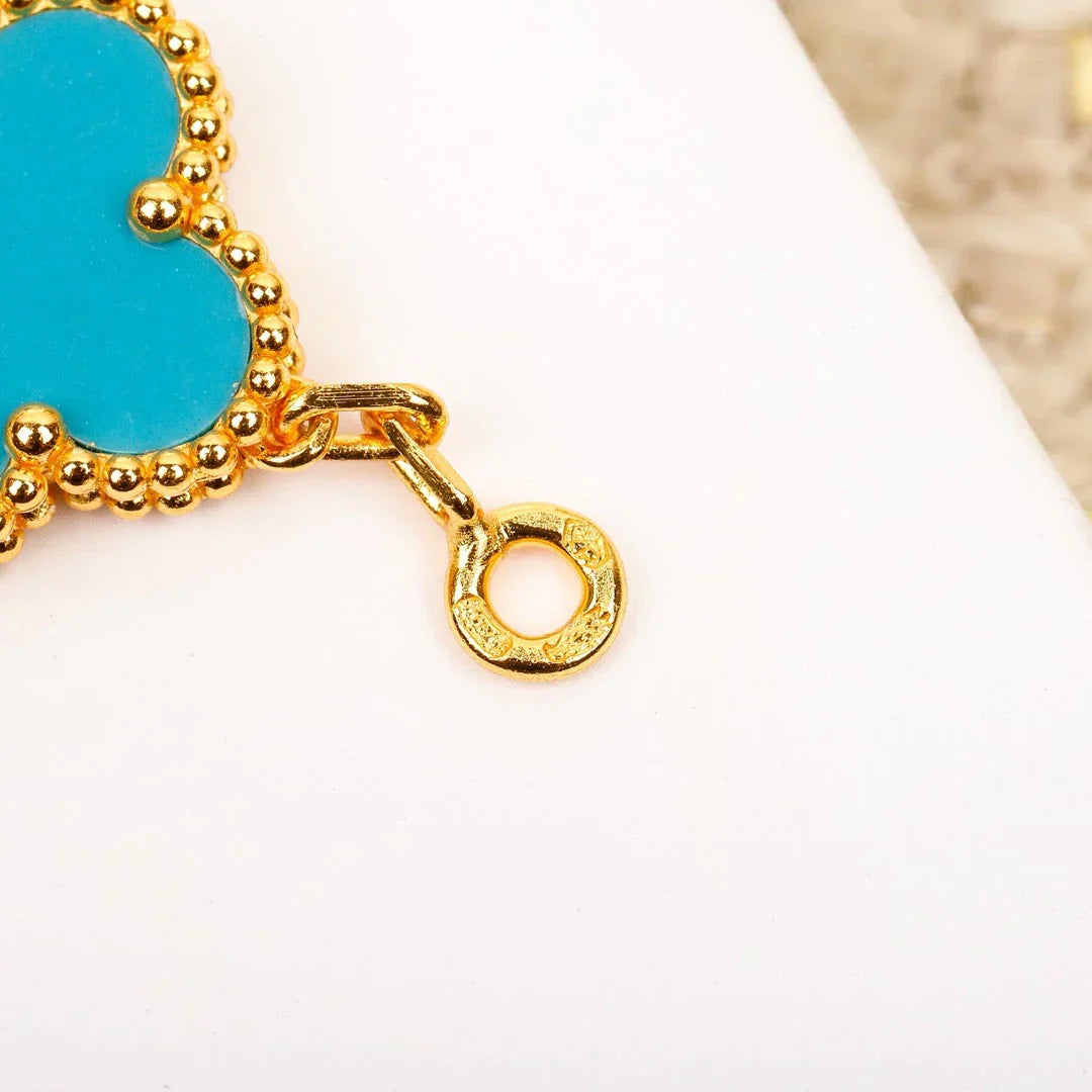 [Lumi Jewellery] CLOVER 5 MOTIF TURQUOISE BRACELET COLLECTION