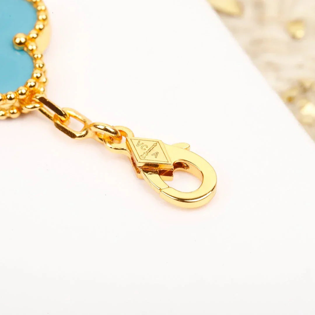 [Lumi Jewellery] CLOVER 5 MOTIF TURQUOISE BRACELET COLLECTION