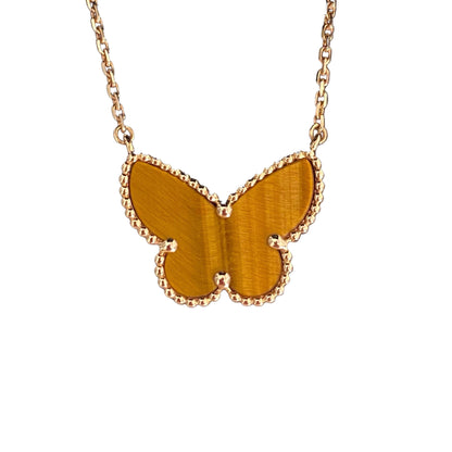[Lumi Jewellery] TIGER__ EYE BUTTERFLY NECKLACE