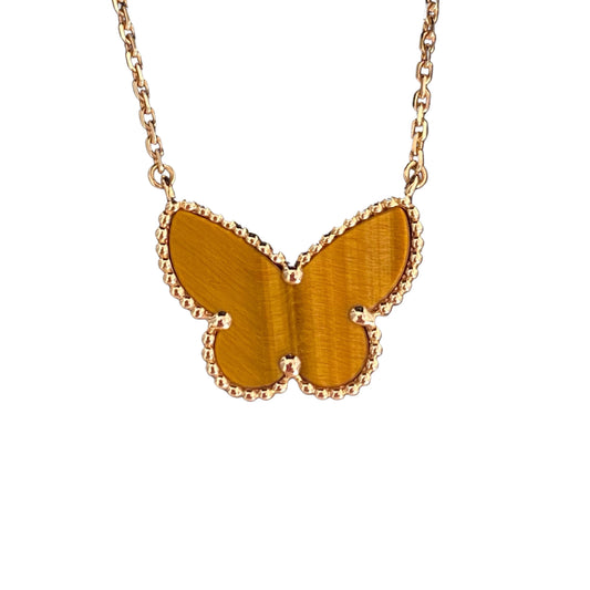 [Lumi Jewellery] TIGER__ EYE BUTTERFLY NECKLACE