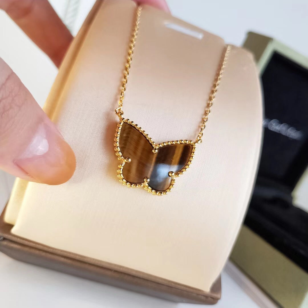 [Lumi Jewellery] TIGER__ EYE BUTTERFLY NECKLACE