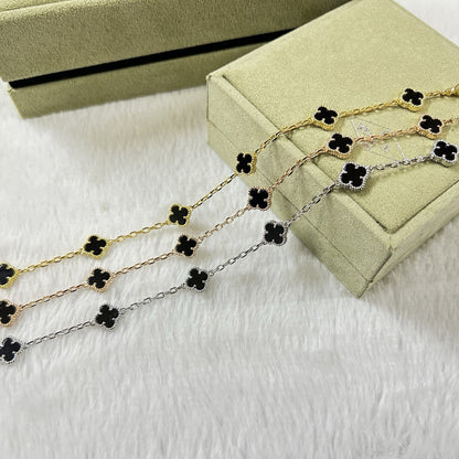 [Lumi Jewellery]CLOVER 6 MOTIF  ONYXS BRACELET