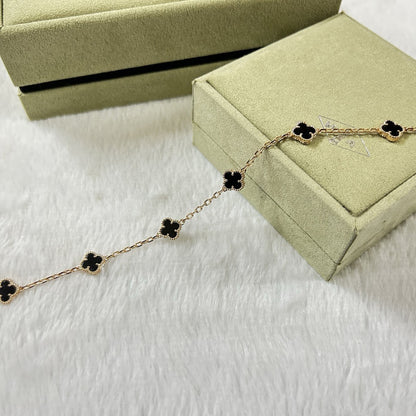 [Lumi Jewellery]CLOVER 6 MOTIF  ONYXS BRACELET