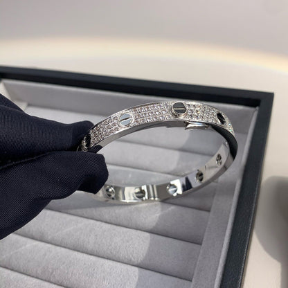 [Lumi Jewellery]LOVE BRACELET 6.1MM DIAMOND-PAVED CERAMIC