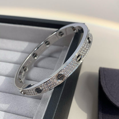 [Lumi Jewellery]LOVE BRACELET 6.1MM DIAMOND-PAVED CERAMIC