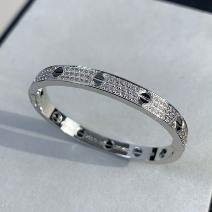 [Lumi Jewellery]LOVE BRACELET 6.1MM DIAMOND-PAVED CERAMIC