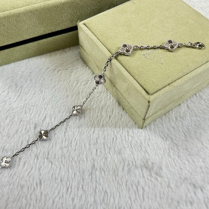 [Lumi Jewellery]CLOVER 6 MOTIF DIAMOND BRACELET
