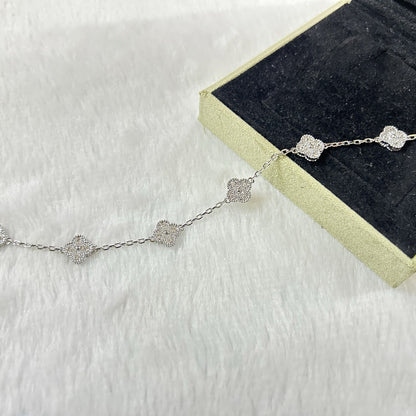 [Lumi Jewellery]CLOVER 6 MOTIF DIAMOND BRACELET