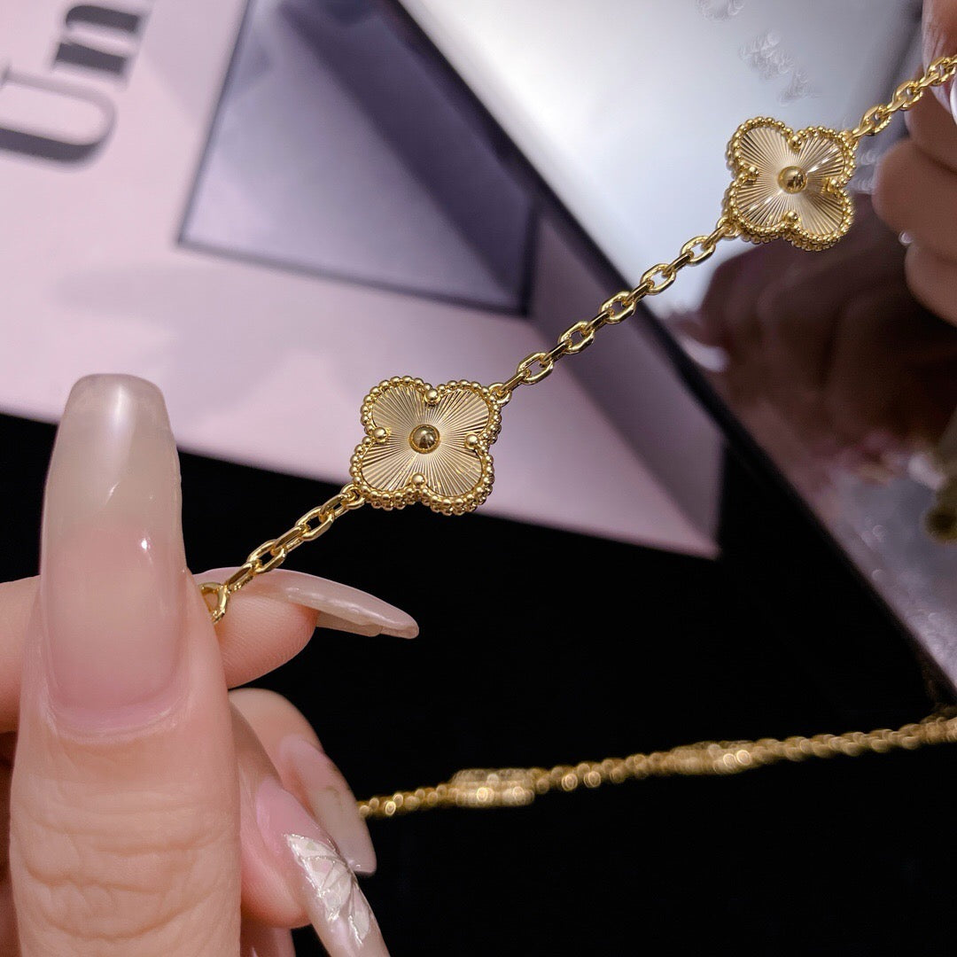 [Lumi Jewellery]CLOVER 10 MOTIFS LASER NECKLACE