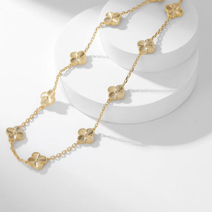 [Lumi Jewellery]CLOVER 10 MOTIFS LASER NECKLACE