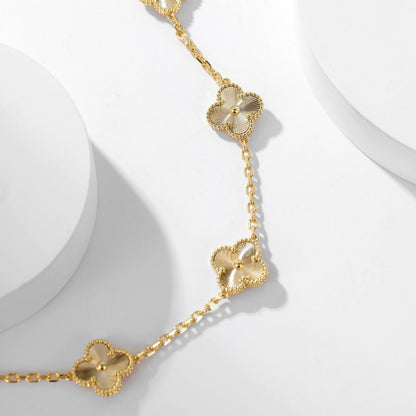 [Lumi Jewellery]CLOVER 10 MOTIFS LASER NECKLACE