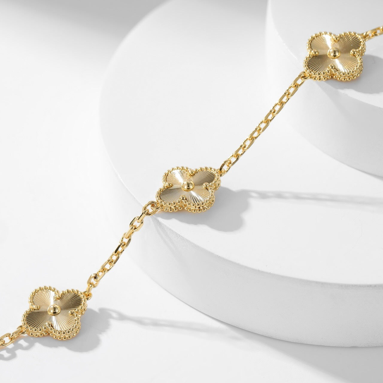 [Lumi Jewellery]CLOVER 10 MOTIFS LASER NECKLACE