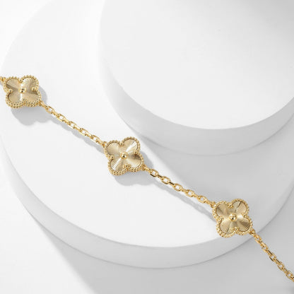 [Lumi Jewellery]CLOVER 10 MOTIFS LASER NECKLACE