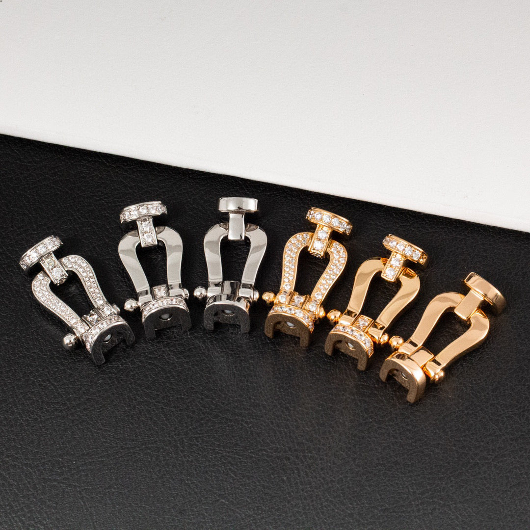 [Lumi Jewellery]FORCE LARGE HORSESHOE FULL DIAMOND BRACELET ROSE GOLD