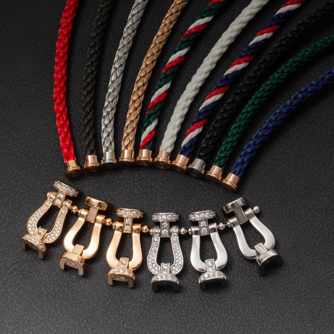 [Lumi Jewellery]FORCE LARGE HORSESHOE FULL DIAMOND BRACELET GOLD
