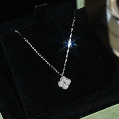 [Lumi Jewellery]CLOVER MINI 9.5MM PENDANT DIAMOND NECKLACE