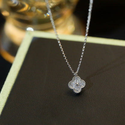 [Lumi Jewellery]CLOVER MINI 9.5MM PENDANT DIAMOND NECKLACE