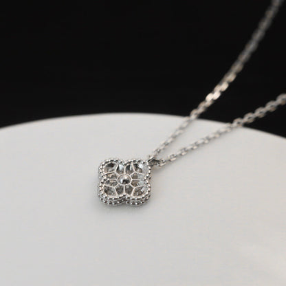 [Lumi Jewellery]CLOVER MINI 9.5MM PENDANT DIAMOND NECKLACE
