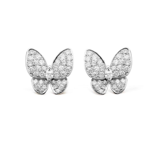 [Lumi Jewellery]BUTTERFLY ALL DIAMOND EARRINGS