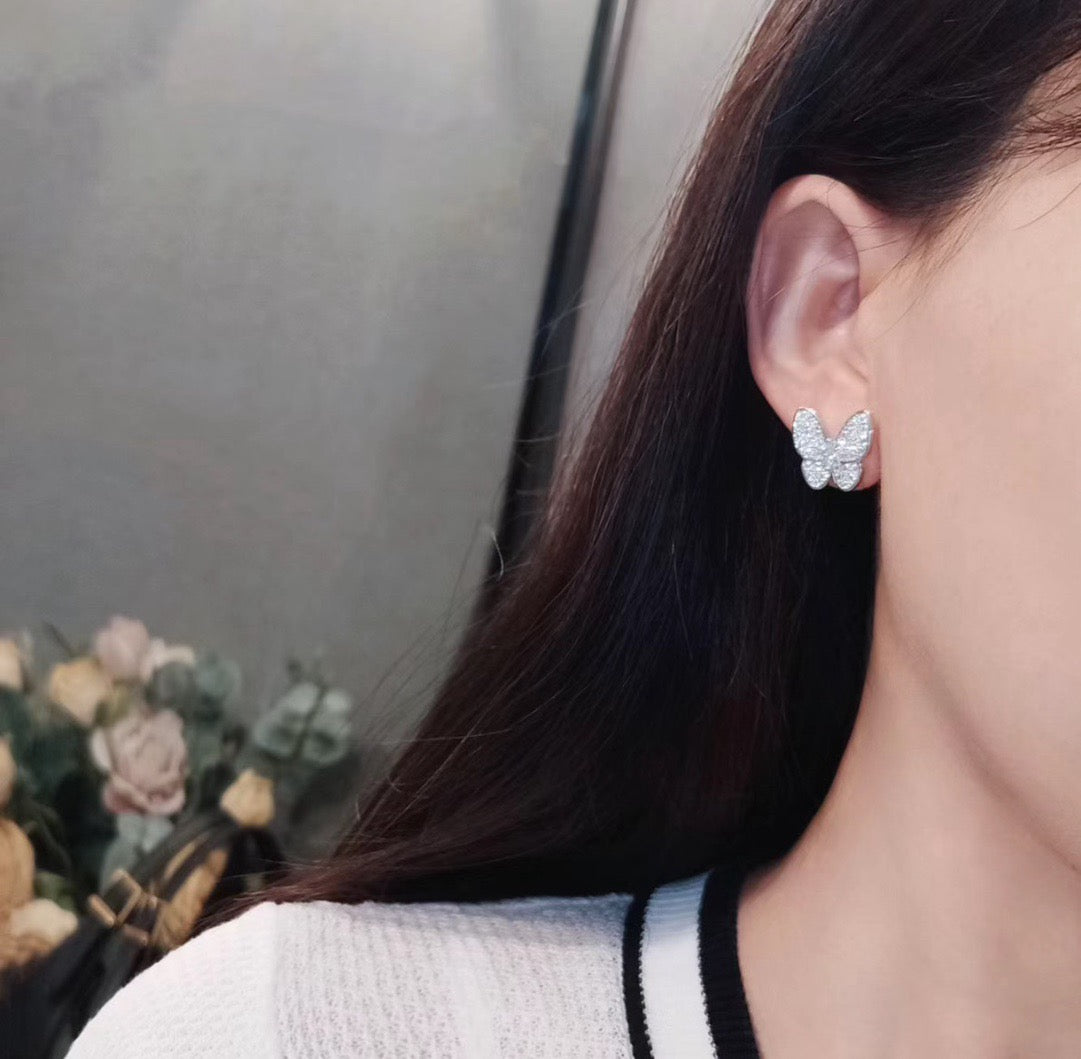 [Lumi Jewellery]BUTTERFLY ALL DIAMOND EARRINGS