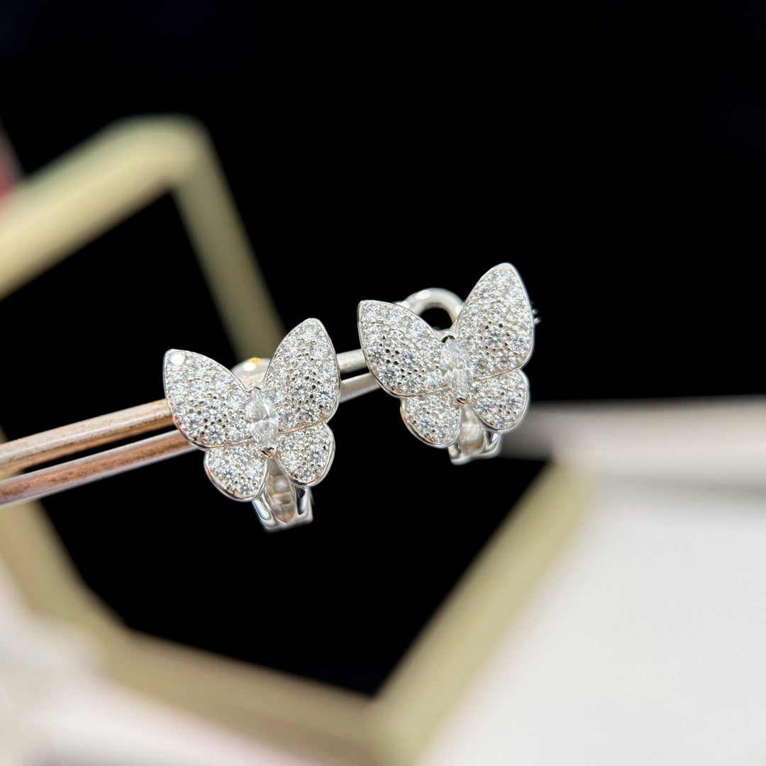 [Lumi Jewellery]BUTTERFLY ALL DIAMOND EARRINGS