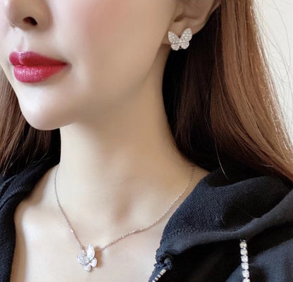 [Lumi Jewellery]BUTTERFLY ALL DIAMOND EARRINGS