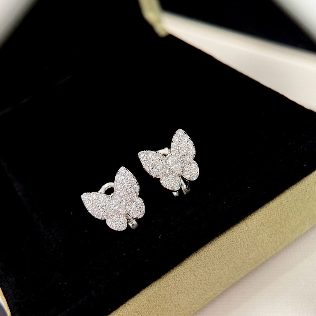 [Lumi Jewellery]BUTTERFLY ALL DIAMOND EARRINGS