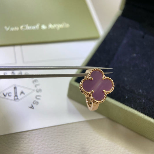 [Lumi Jewellery]CLOVER  PURPLE VIOLET RING