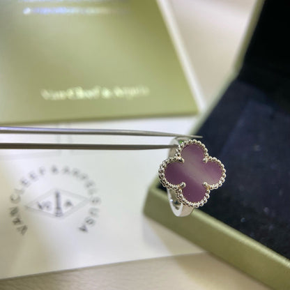 [Lumi Jewellery]CLOVER  PURPLE VIOLET RING