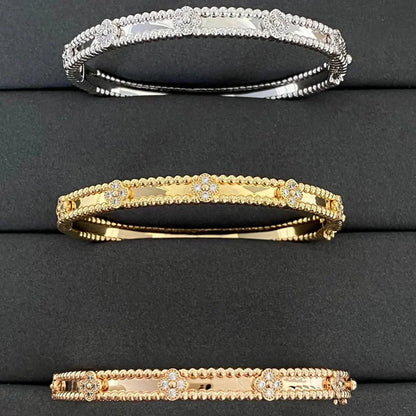 [Lumi Jewellery]CLOVER BRACELET 4MM DIAMONDS