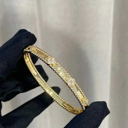 [Lumi Jewellery]CLOVER BRACELET 4MM DIAMONDS