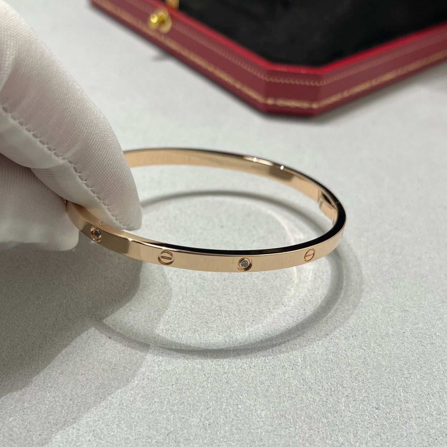 [Lumi Jewelery]LOVE BRACELET 3.65MM 6 DIAMONDS