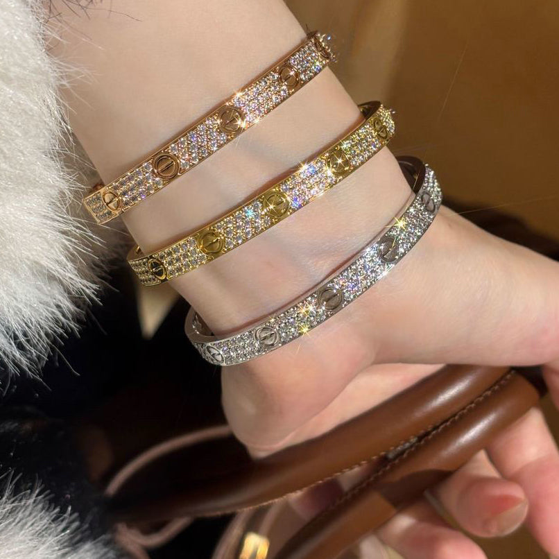 [Lumi Jewelery]LOVE BRACELET 6.1MM DIAMOND-PAVED