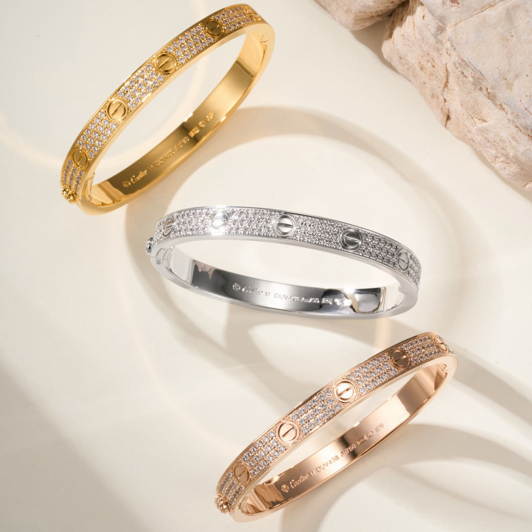 [Lumi Jewelery]LOVE BRACELET 6.1MM DIAMOND-PAVED