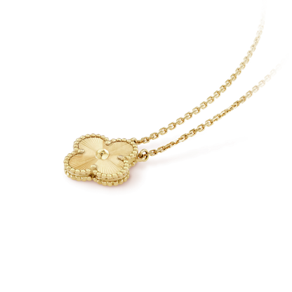 [Lumi Jewellery]CLOVER 15MM LASER NECKLACE