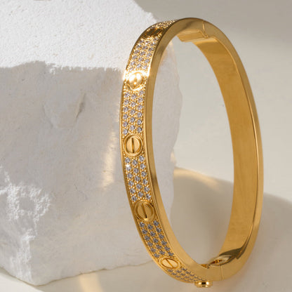 [Lumi Jewelery]LOVE BRACELET 6.1MM DIAMOND-PAVED