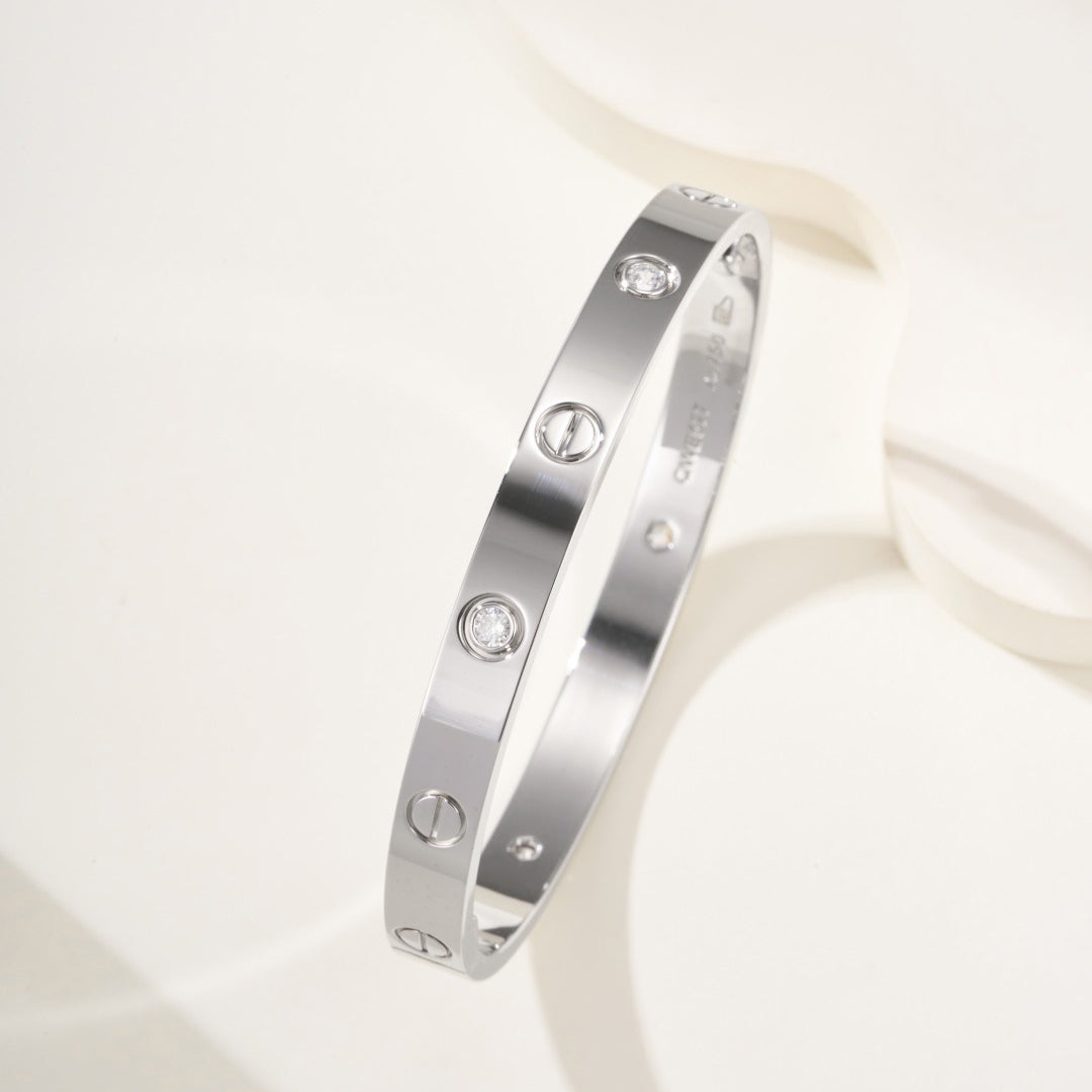 [Lumi Jewelery]LOVE BRACELET 6.1MM 4 DIAMONDS