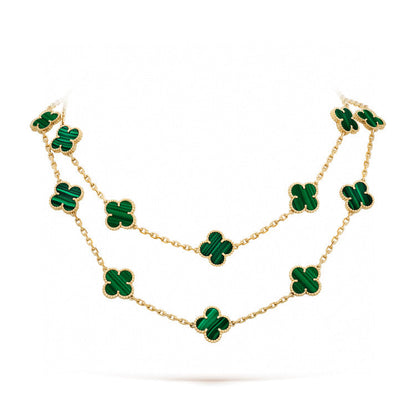 [Lumi Jewellery]CLOVER 20 MOTIFS MALACHITE GOLD