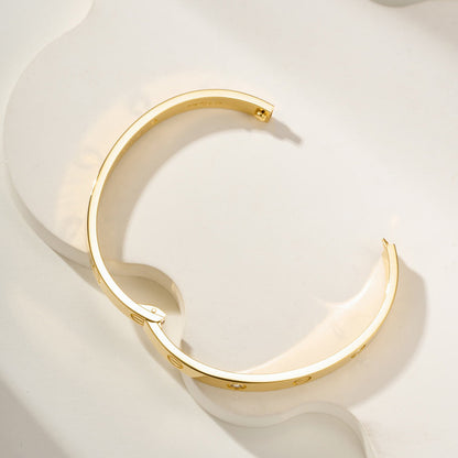 [Lumi Jewelery]LOVE BRACELET 6.1MM 4 DIAMONDS