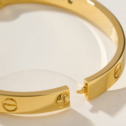 [Lumi Jewelery]LOVE BRACELET 6.1MM 4 DIAMONDS