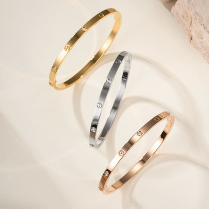 [Lumi Jewelery]LOVE BRACELET 3.65MM 6 DIAMONDS