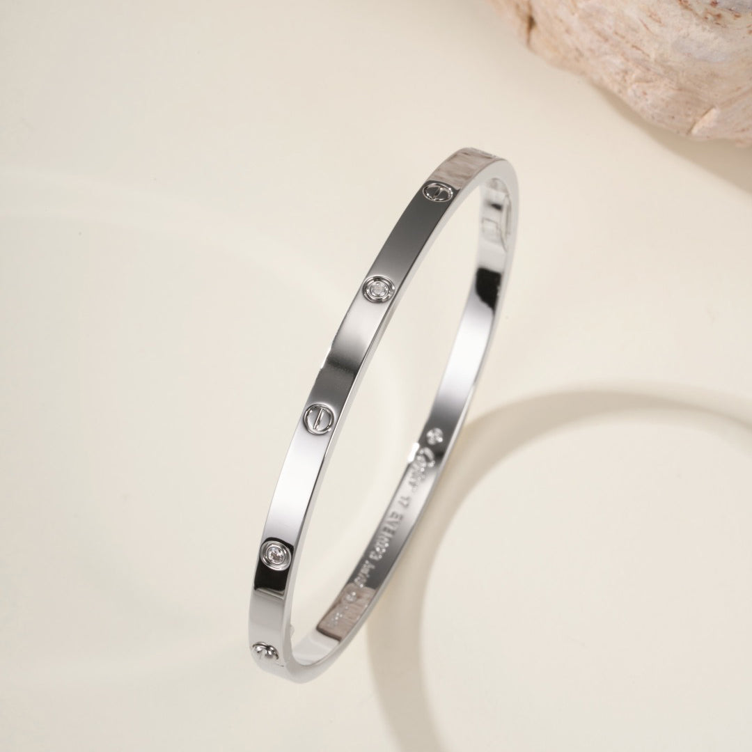 [Lumi Jewelery]LOVE BRACELET 3.65MM 6 DIAMONDS