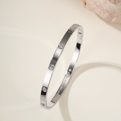 [Lumi Jewelery]LOVE BRACELET 3.65MM 6 DIAMONDS