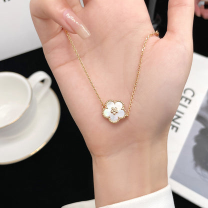 [Lumi Jewellery]LUCKY WHITE MOP PLUM BLOSSOM  BRACELET