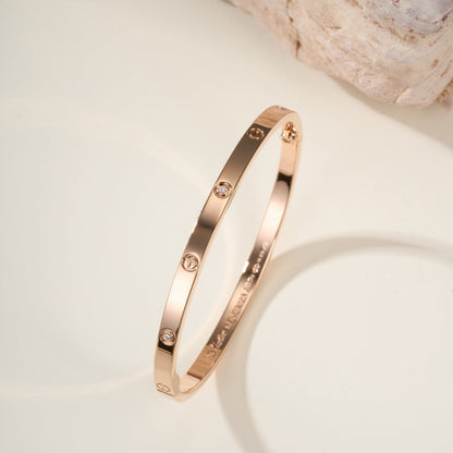 [Lumi Jewelery]LOVE BRACELET 3.65MM 6 DIAMONDS